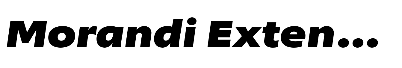 Morandi Extended Black Italic
